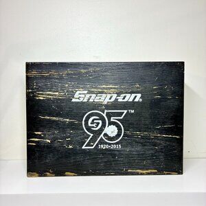 Snap-on 95th Anniversary Shot Glass Empty Wooden Box